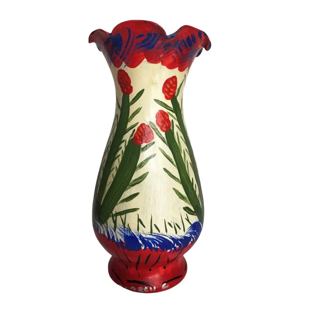 Hand Painted Norell Gudaitis Original Art Vase